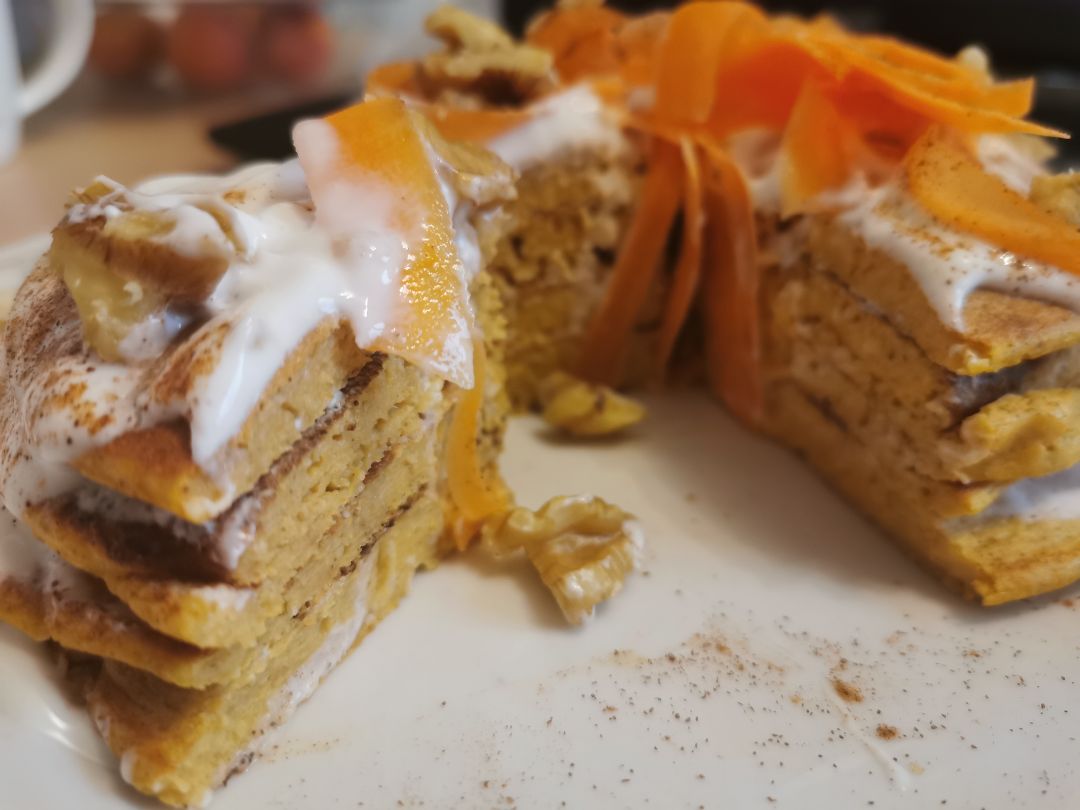 Tortitas de zanahoria o carrot cake 🥞 🥕 🧡  Paso 1