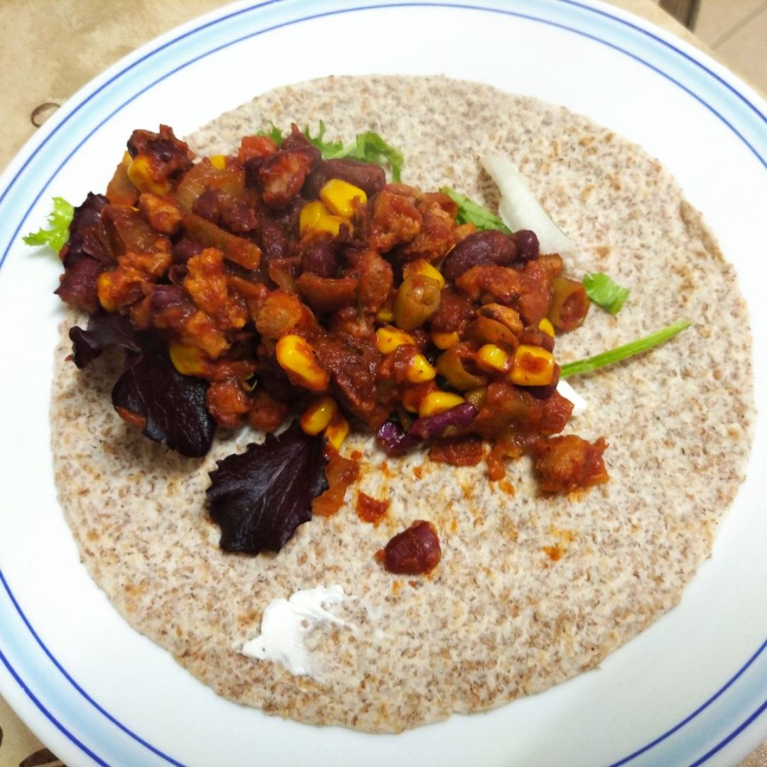 Burritos / fajitas / tortillas vegetales Paso 4 Burritos / fajitas / tortillas vegetales Paso 4