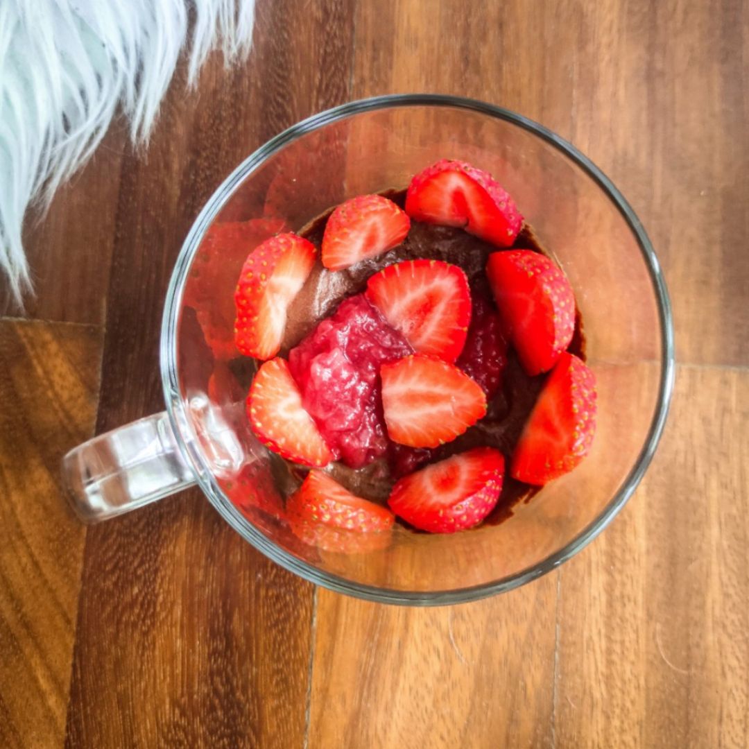 Mousse de chocolate 🍫🍫🍓