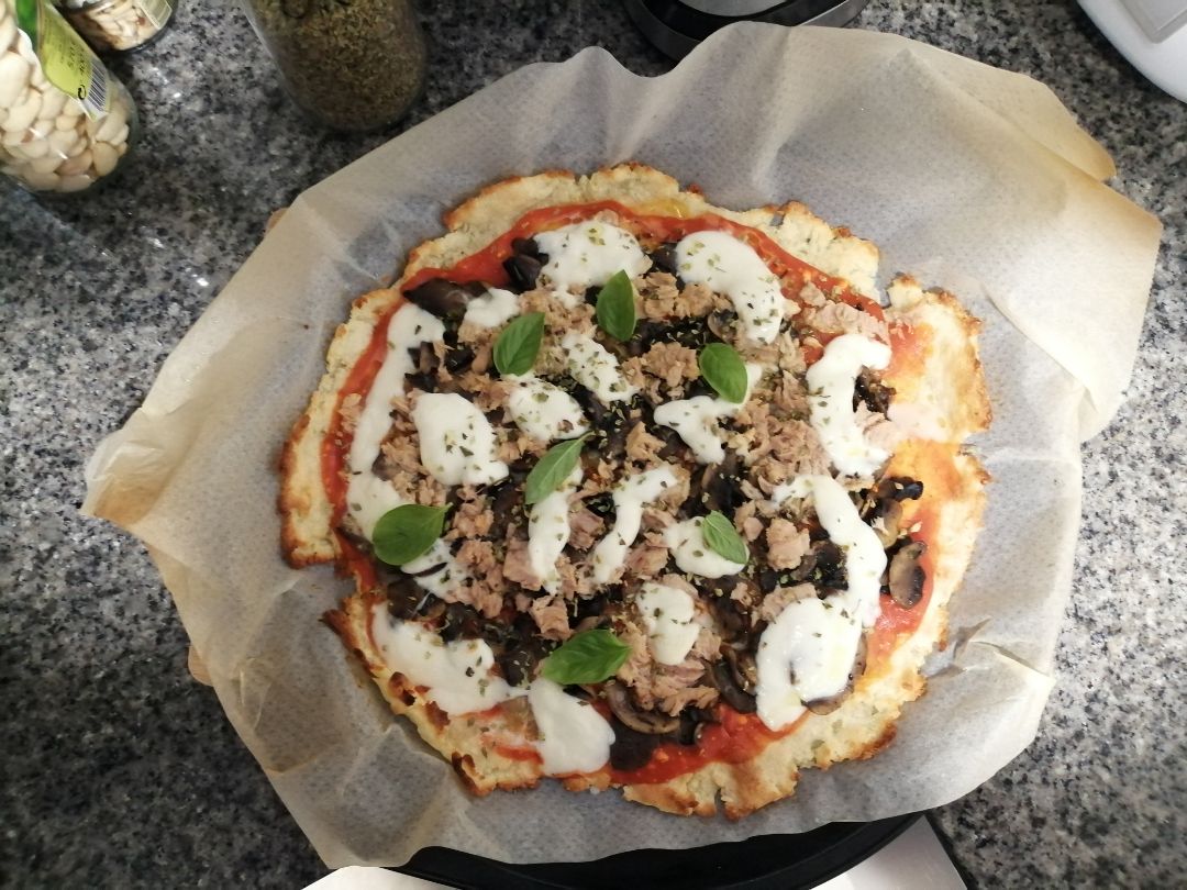 Pizza con base de Yuka Paso 6 Pizza con base de Yuka Paso 6