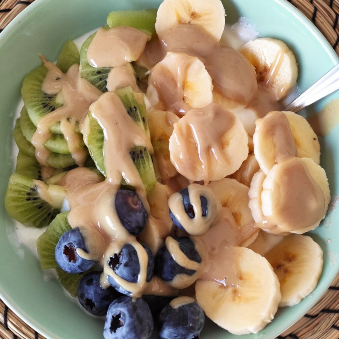 Bowl de queso y frutas