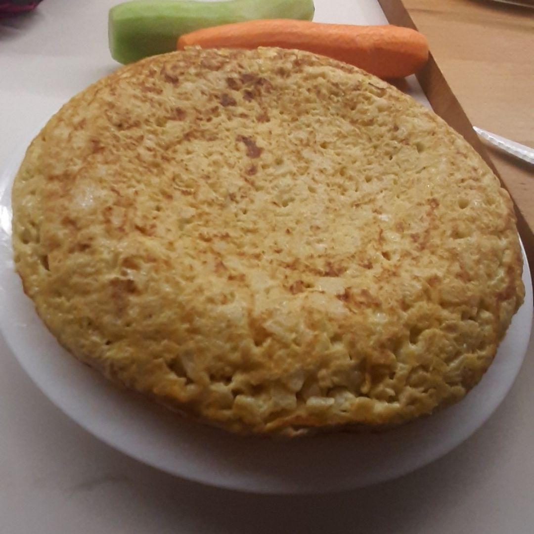 Tortilla de coliflor y cebolla Tortilla de coliflor y cebolla