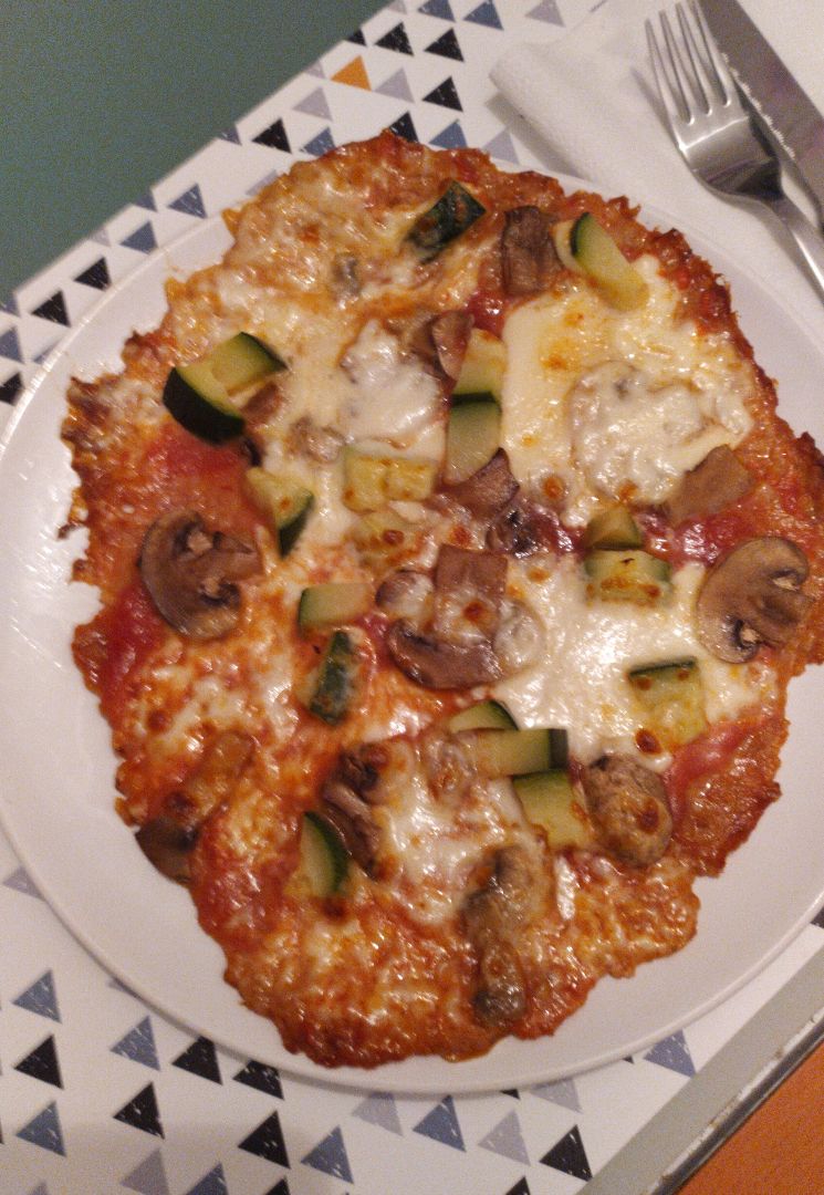 Pizza base de pollo Pizza base de pollo