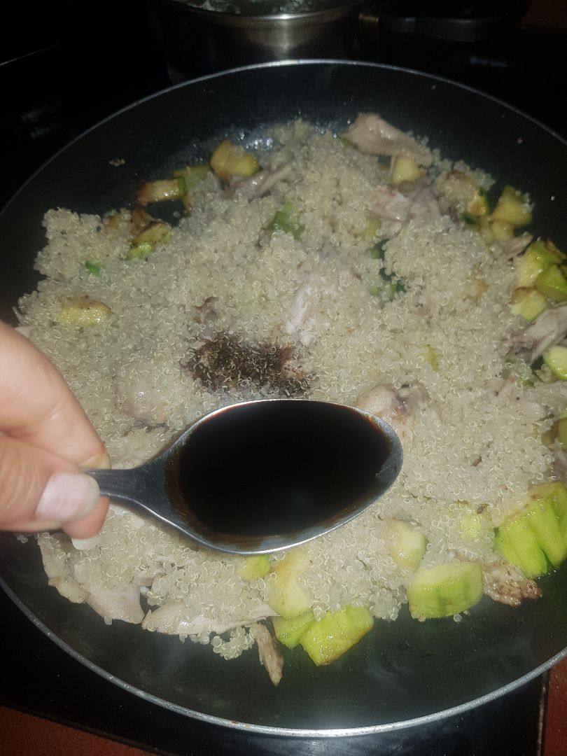 Quinoa pollo Paso 4 Quinoa pollo Paso 4