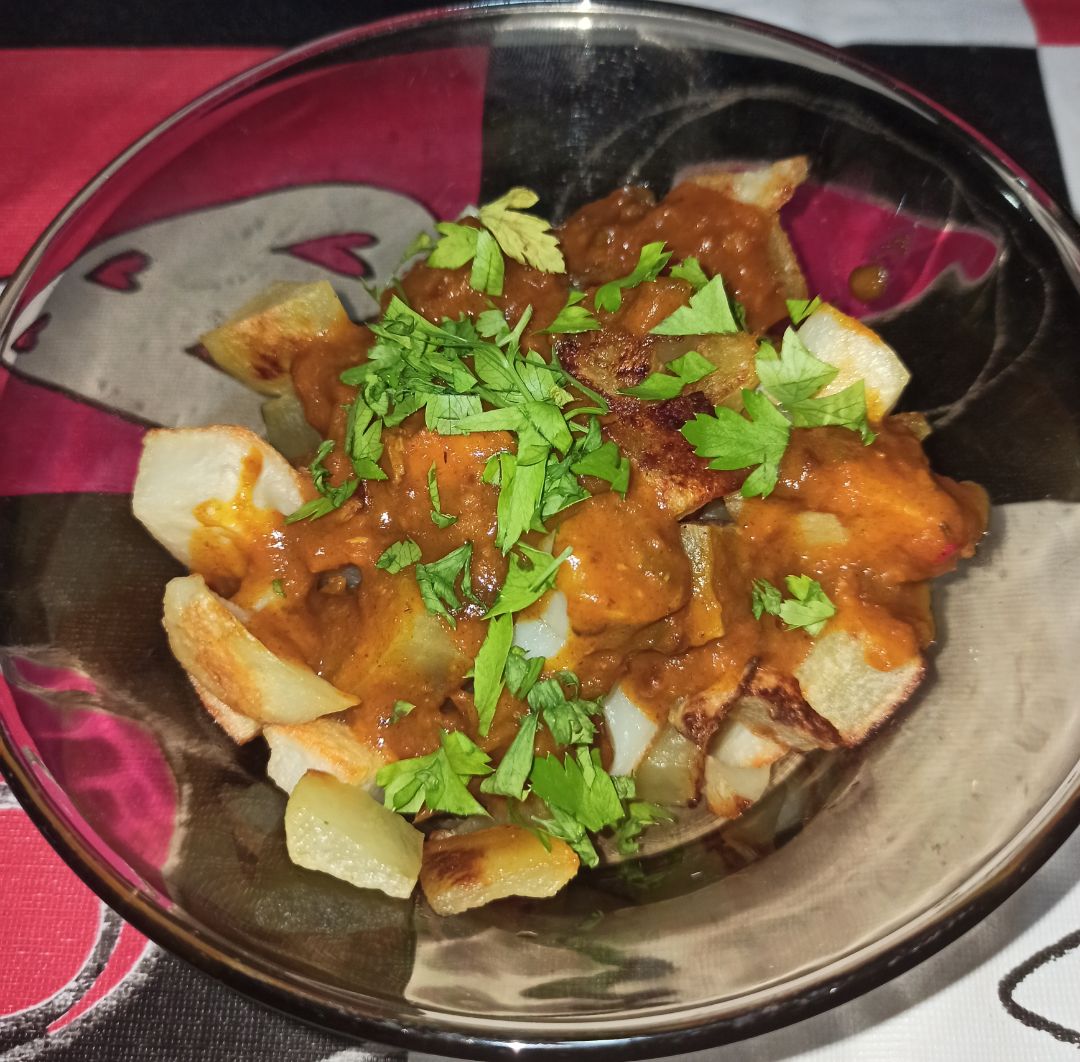 Patatas bravas 🔥 al horno Patatas bravas 🔥 al horno