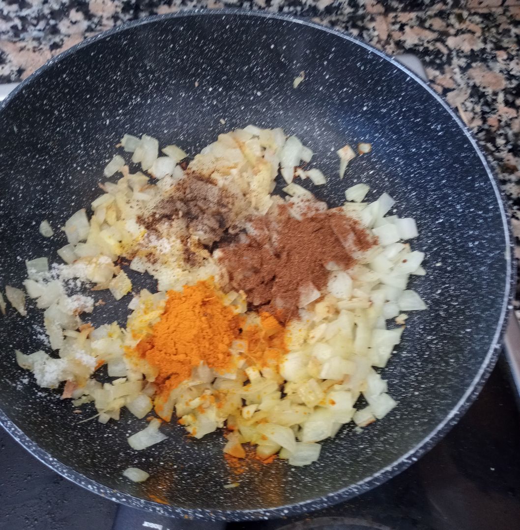 Garbanzos al curry Paso 2 Garbanzos al curry Paso 2