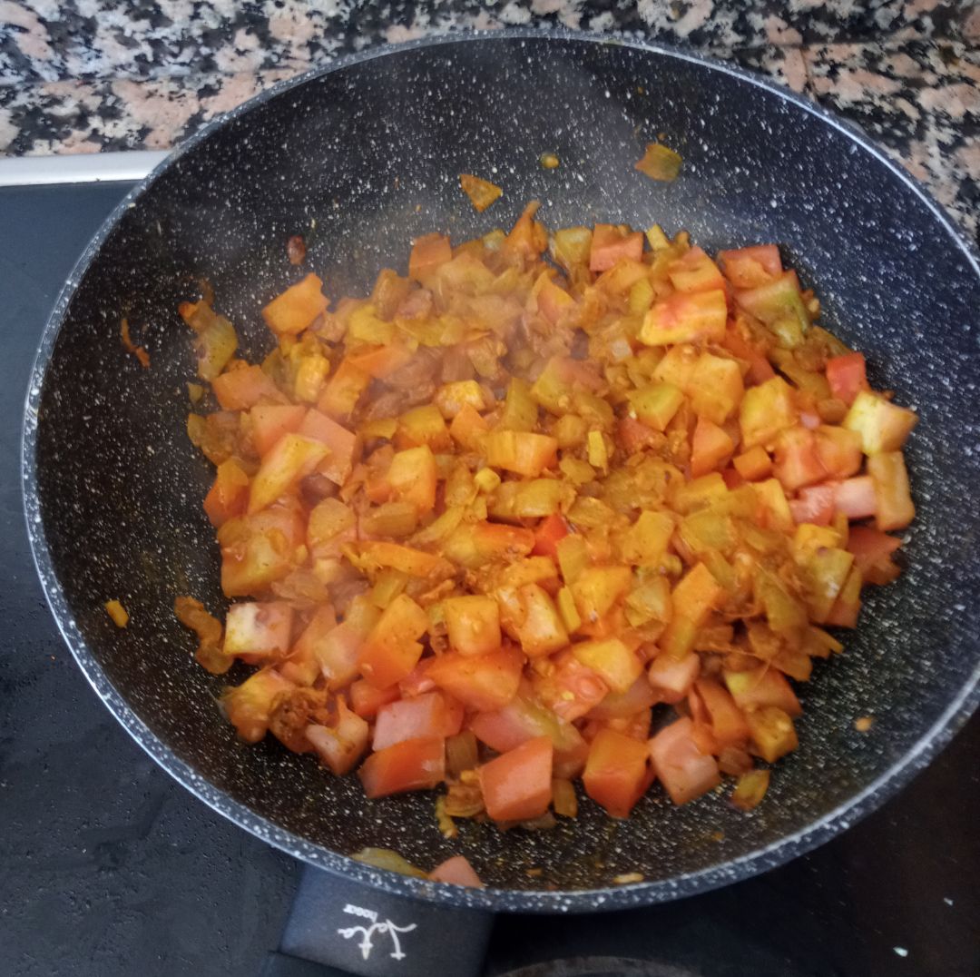 Garbanzos al curry Paso 3 Garbanzos al curry Paso 3