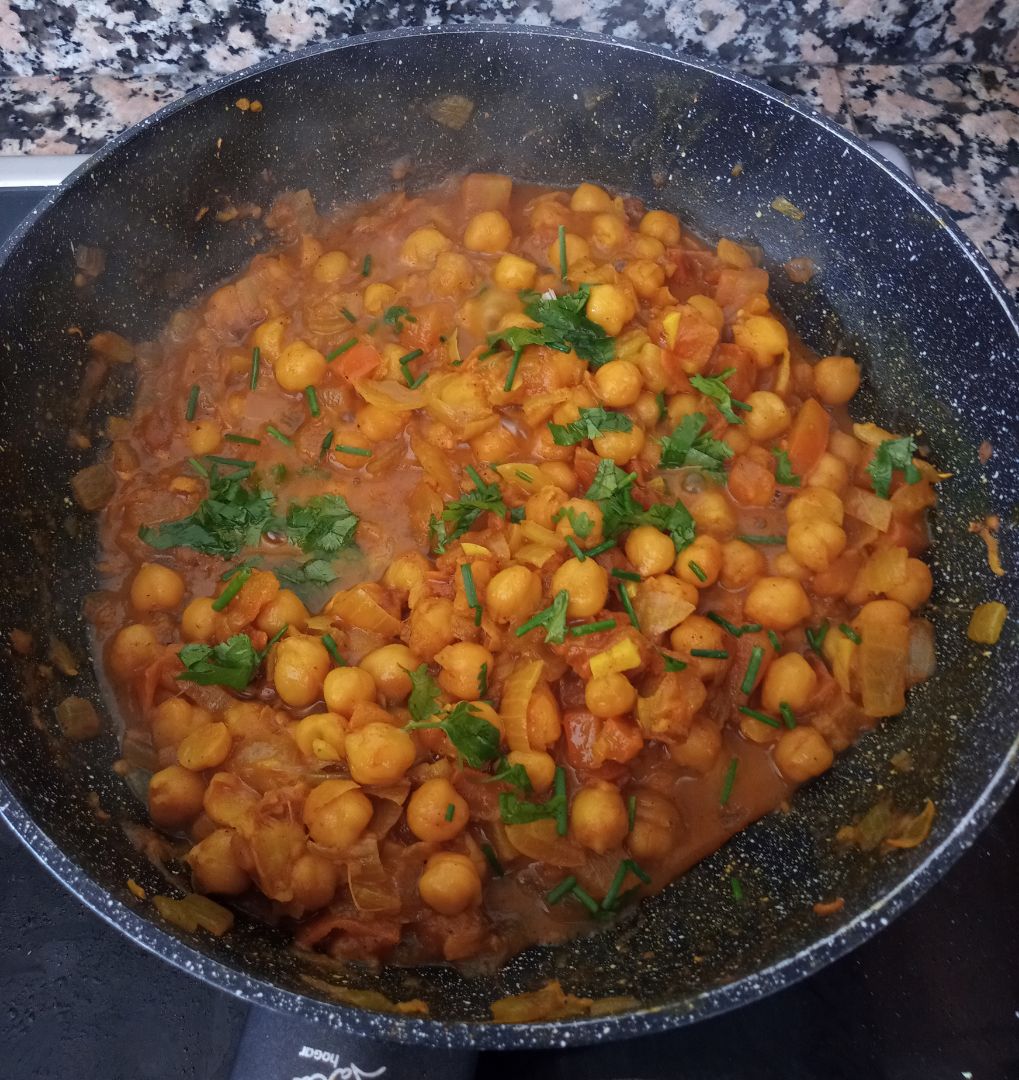 Garbanzos al curry Paso 6 Garbanzos al curry Paso 6