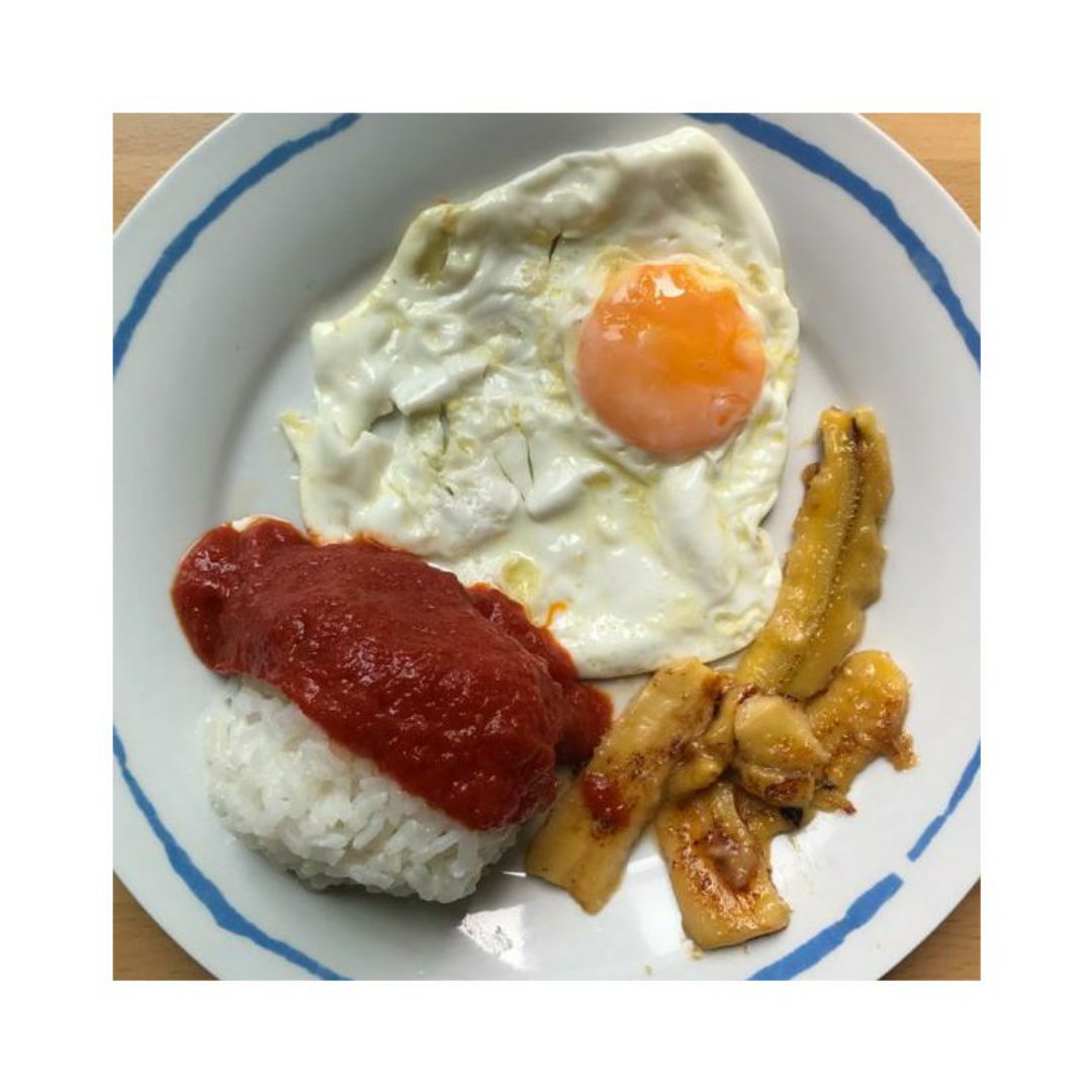 Arroz a la cubana Arroz a la cubana