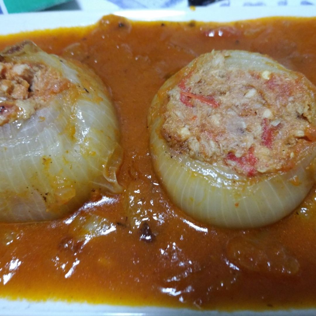 Cebollas rellenas de bonito Cebollas rellenas de bonito