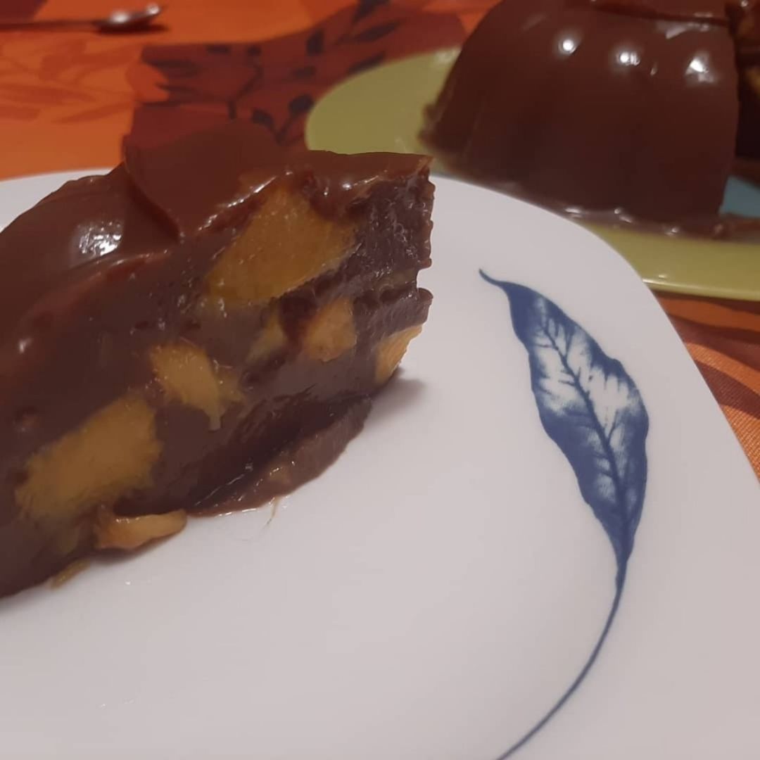 Flan de chocolate 🍫 y mango 🥭 Paso 0 Flan de chocolate 🍫 y mango 🥭 Paso 0