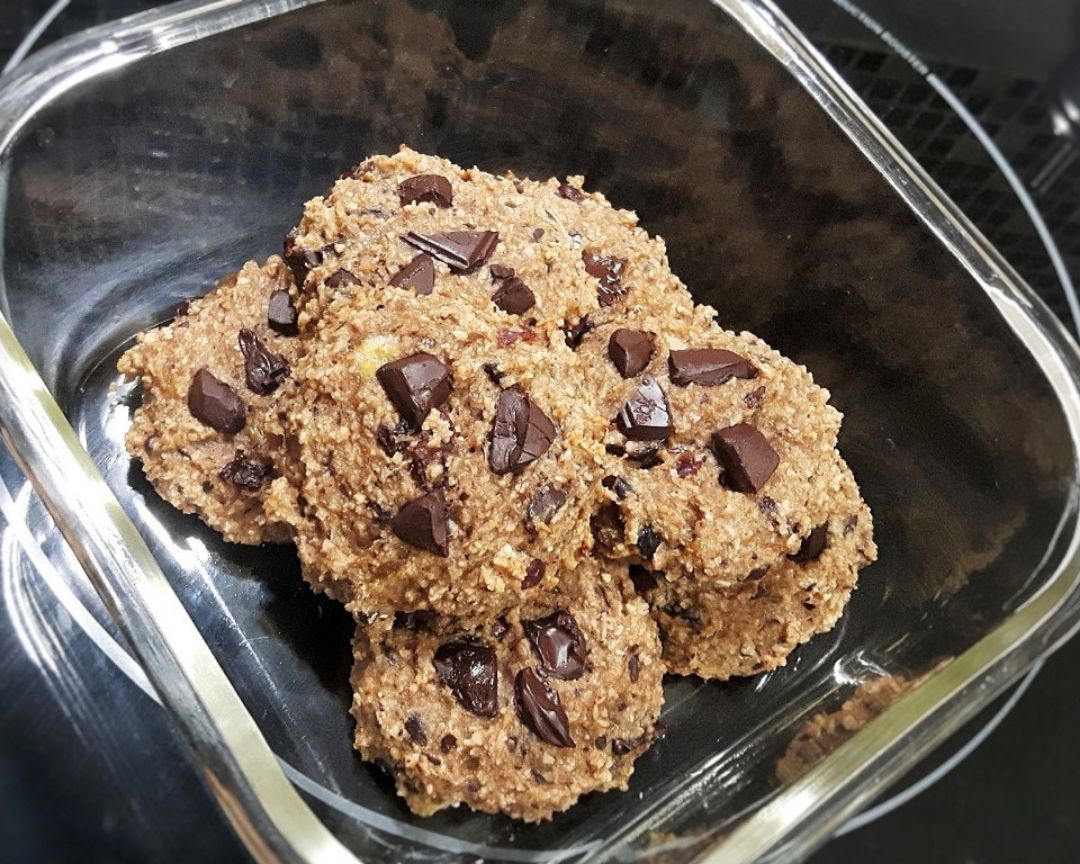 Galletas de avena con chocolate y coco Galletas de avena con chocolate y coco