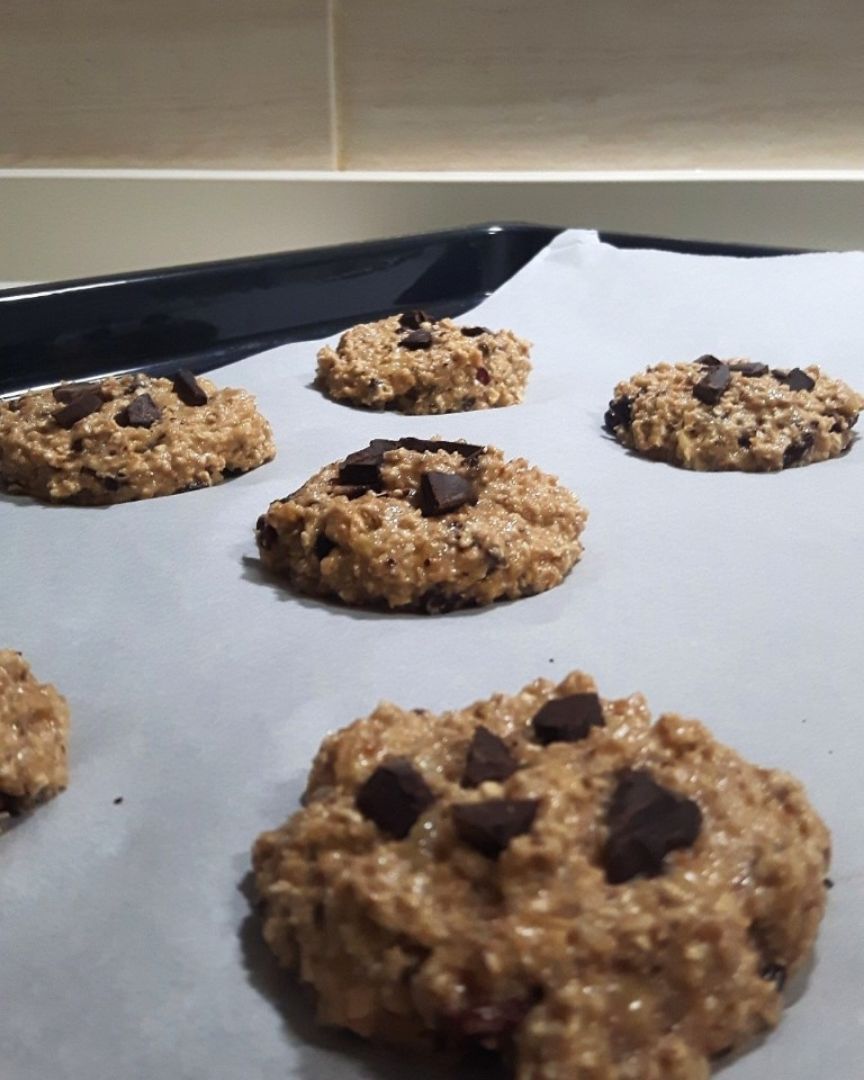 Galletas de avena con chocolate y cocoStep 0