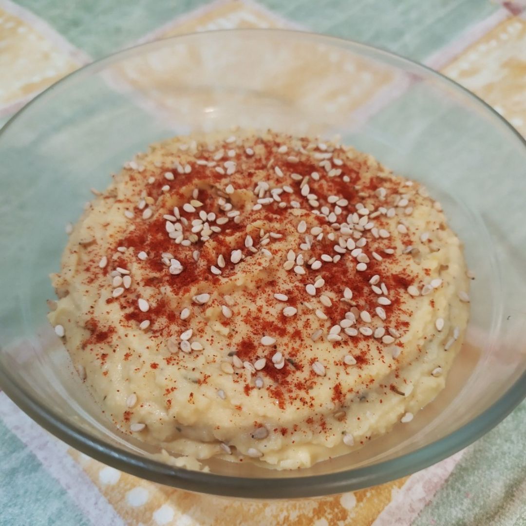 Hummus de garbanzos Hummus de garbanzos
