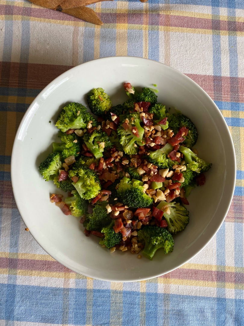 Brócoli 🥦 con Almendras y Jamón 