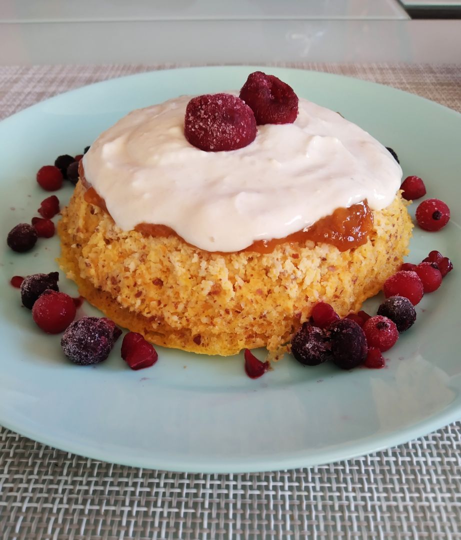 Bizcocho de carrotcake al mirco Bizcocho de carrotcake al mirco