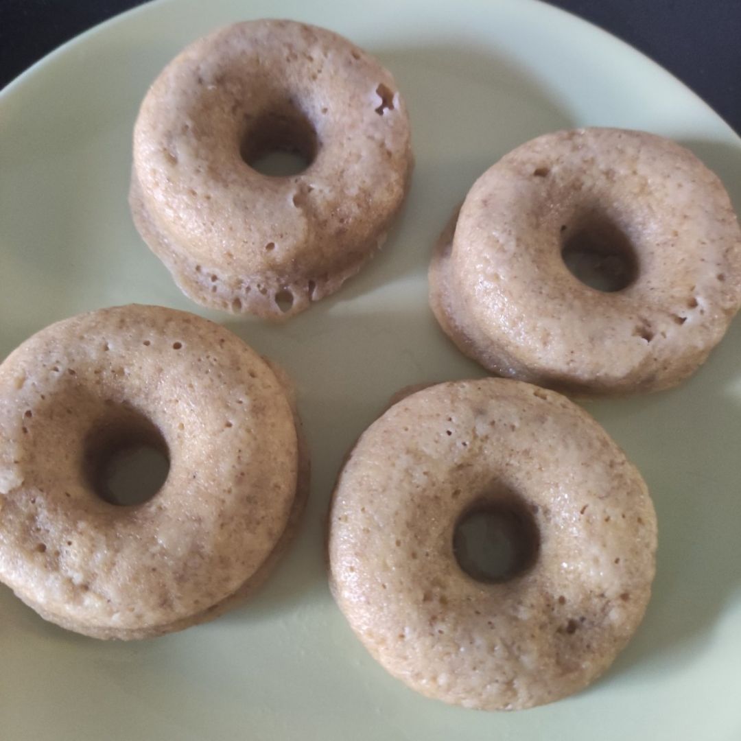 Donuts de plátano al microondas Donuts de plátano al microondas