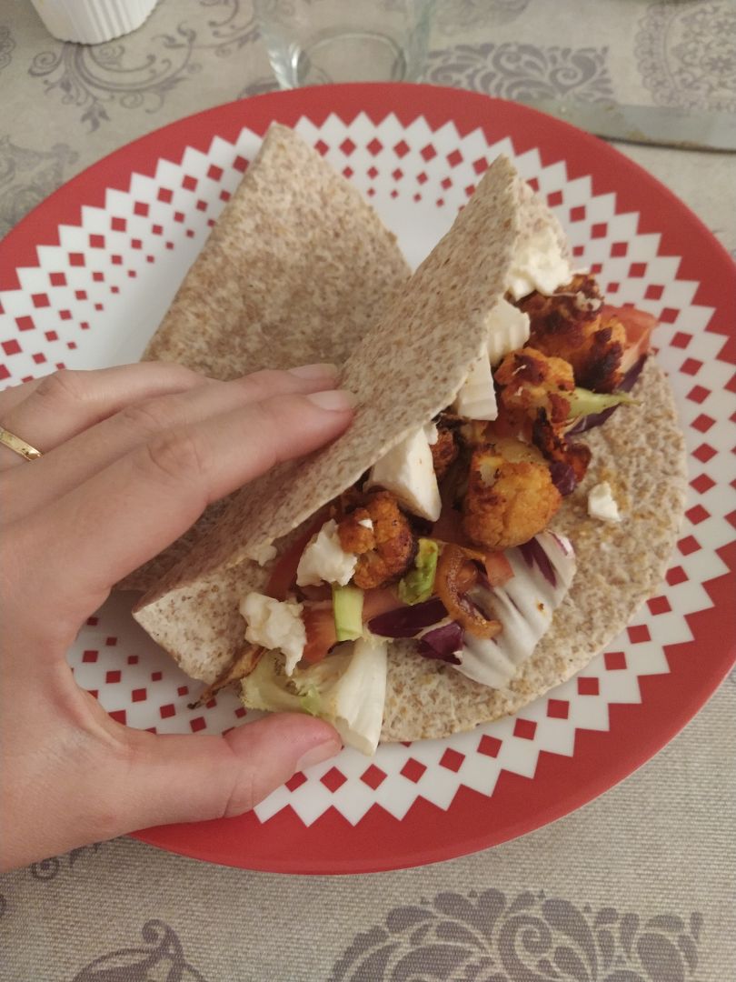 Wrap de coliflor 🌮 Wrap de coliflor 🌮