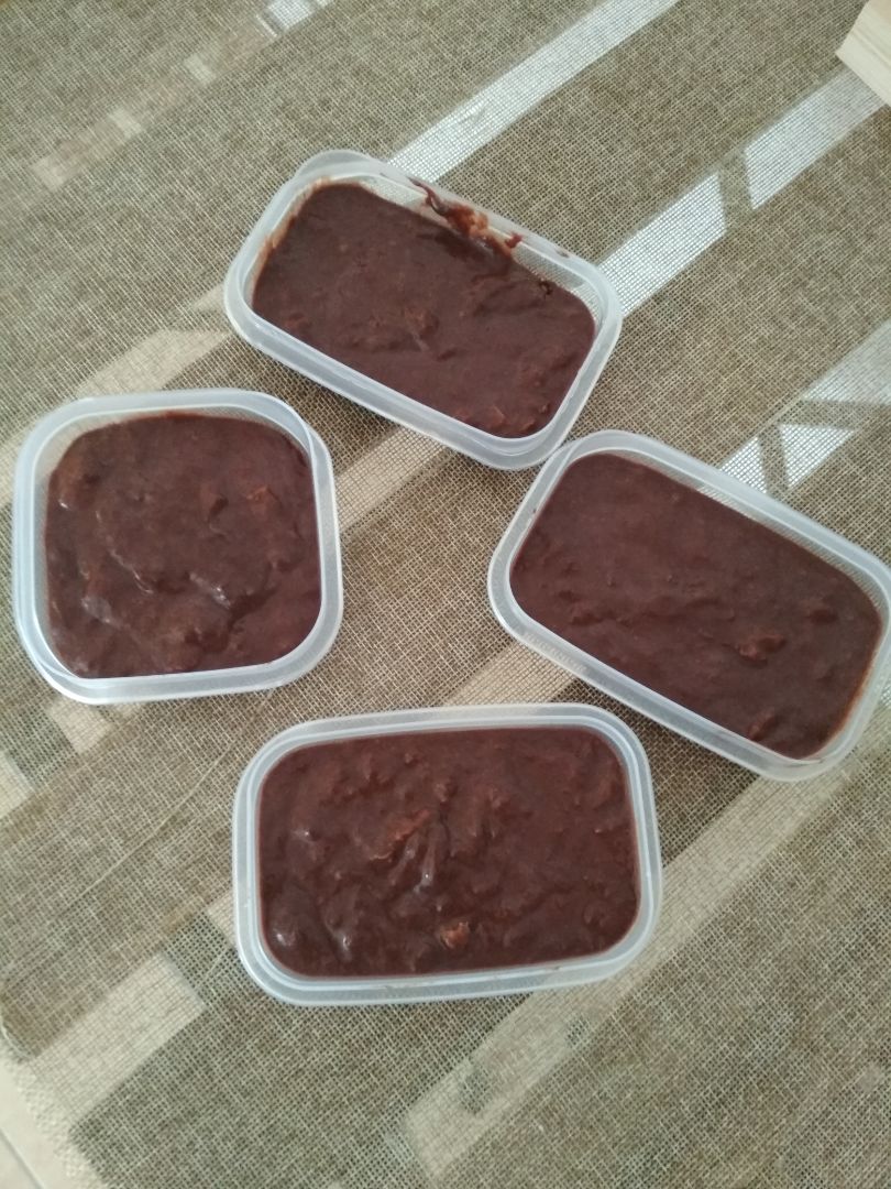 Helado de chocolate y plátano Helado de chocolate y plátano