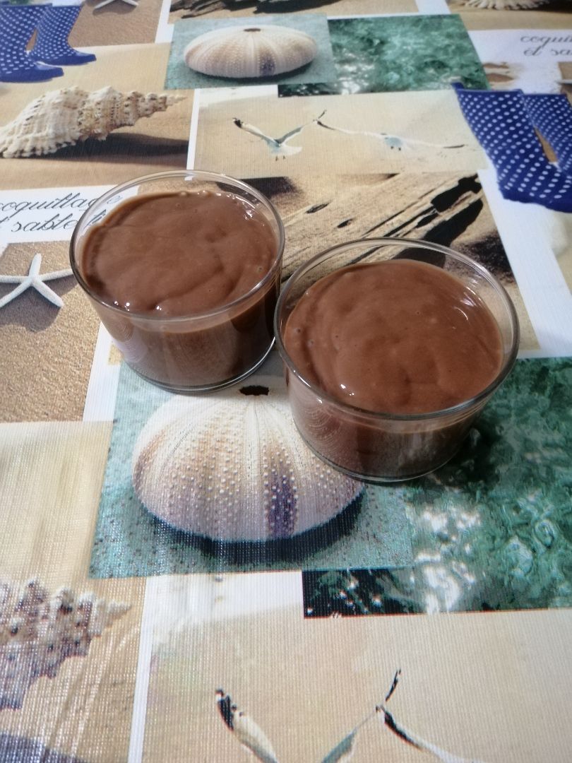 Natillas de chocolate. 