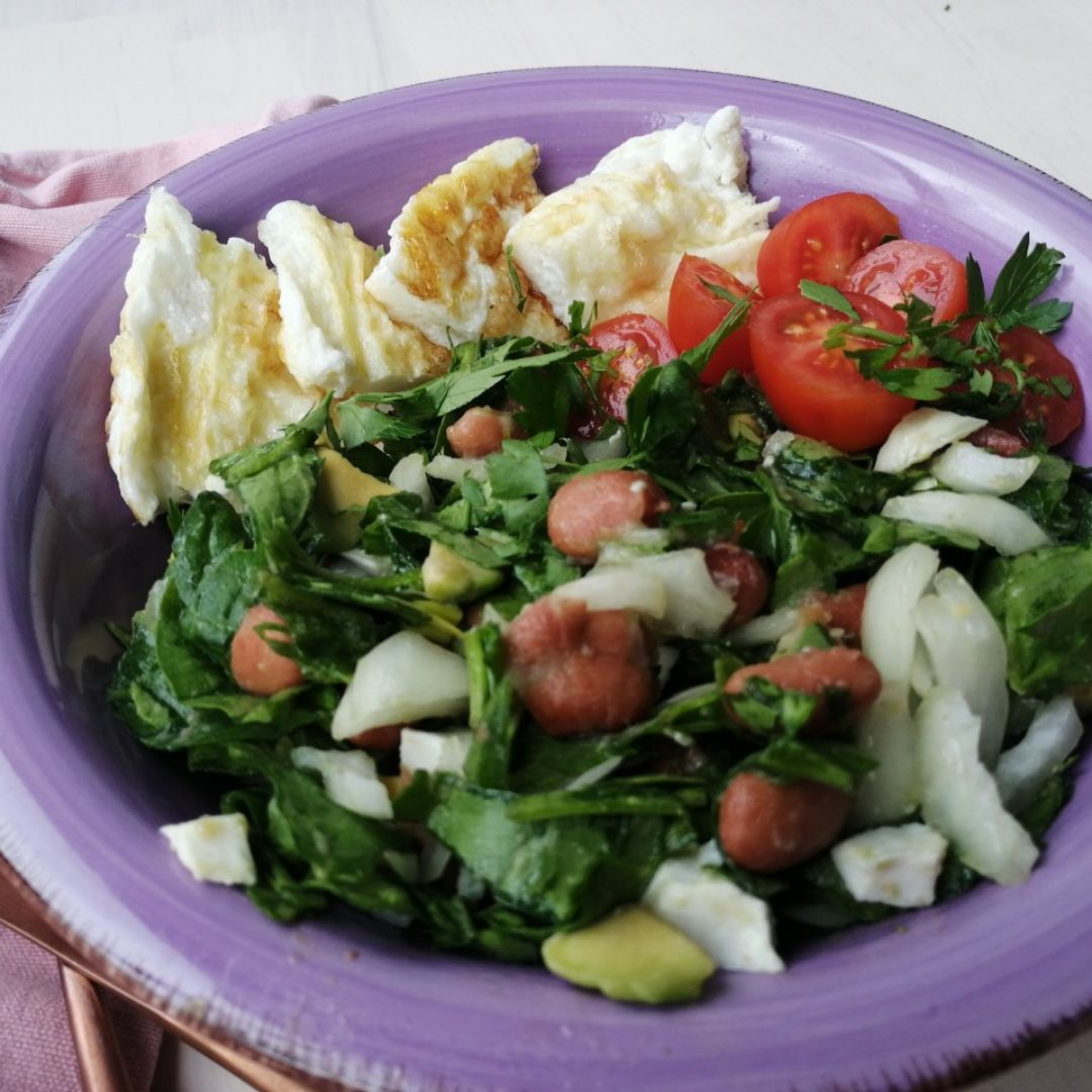 Ensalada proteica de legumbres 10 minutos Ensalada proteica de legumbres 10 minutos