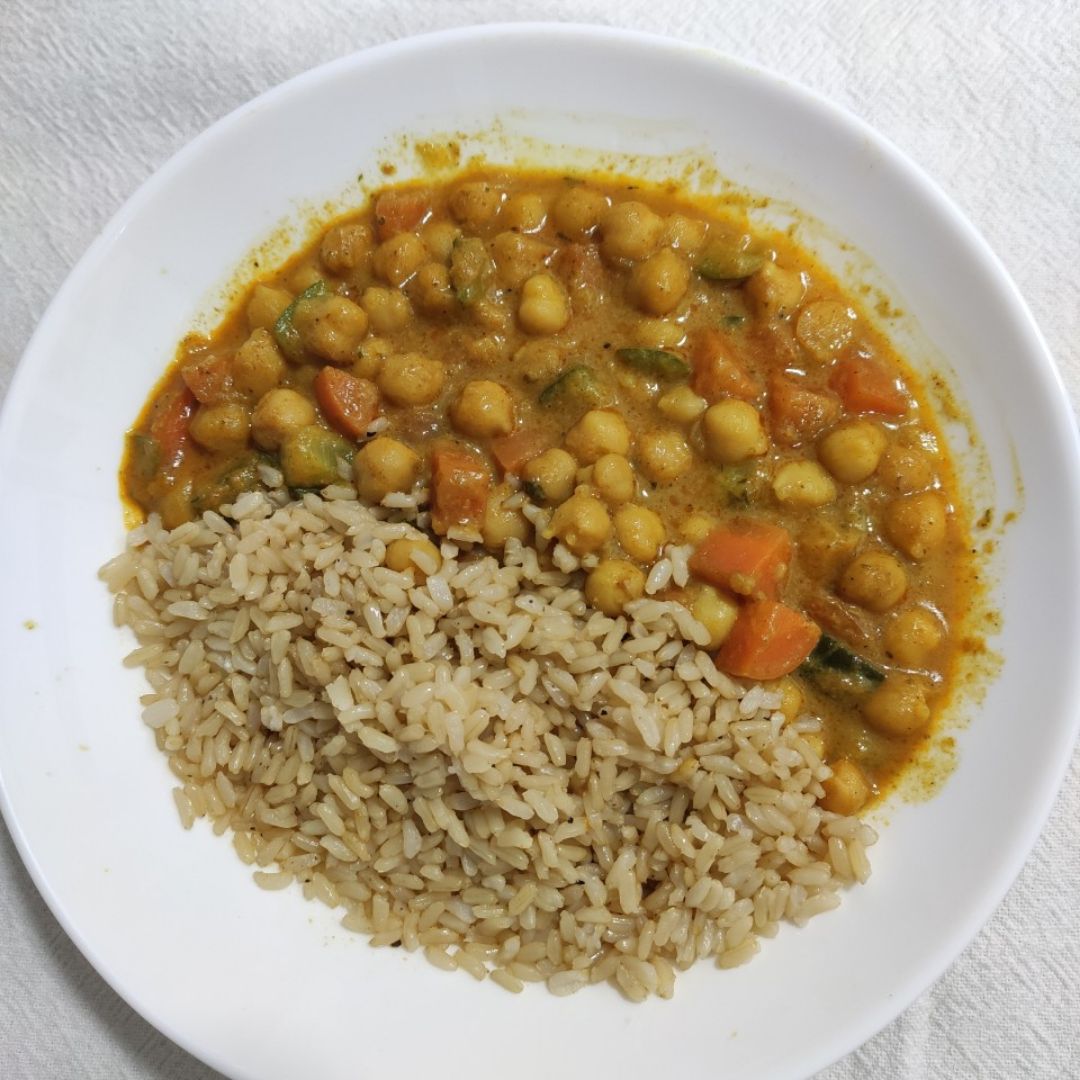 Curry de garbanzos Curry de garbanzos