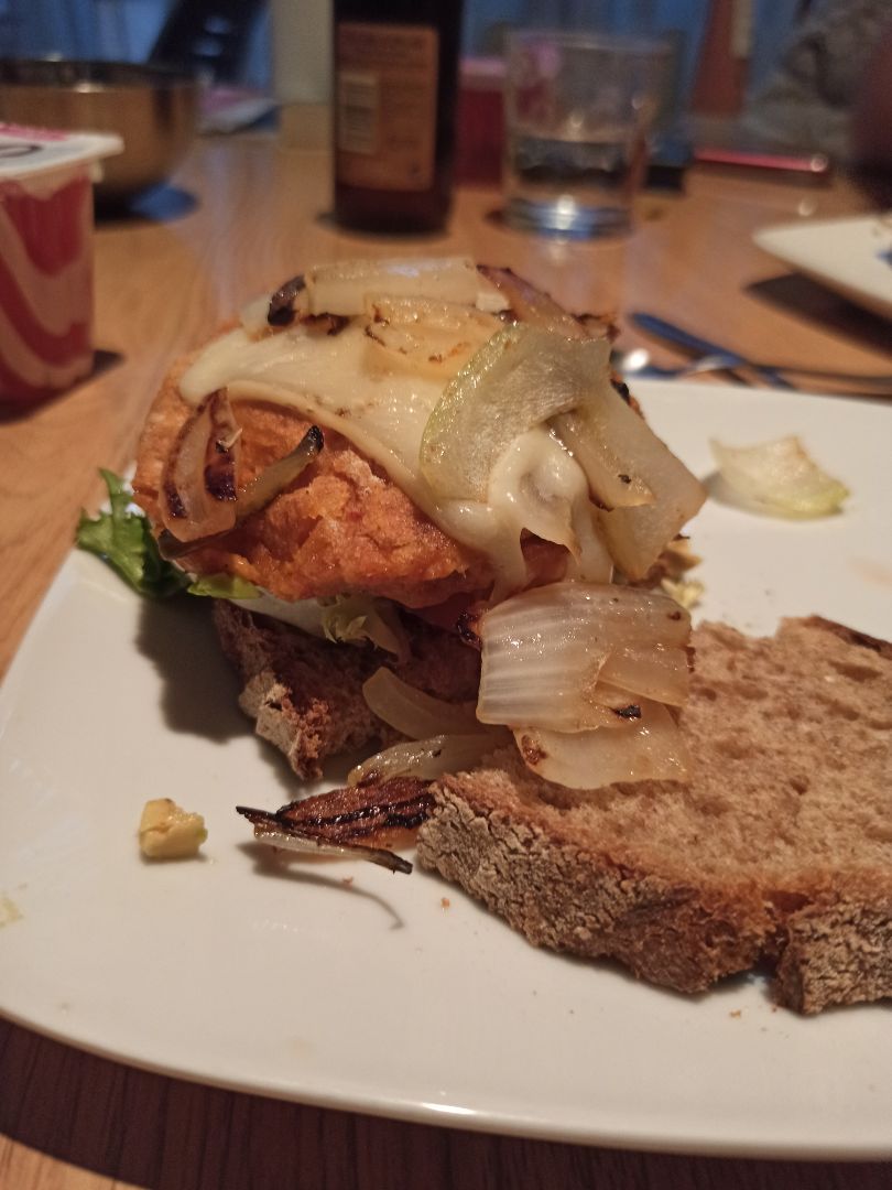Hamburguesa de garbanzos Hamburguesa de garbanzos