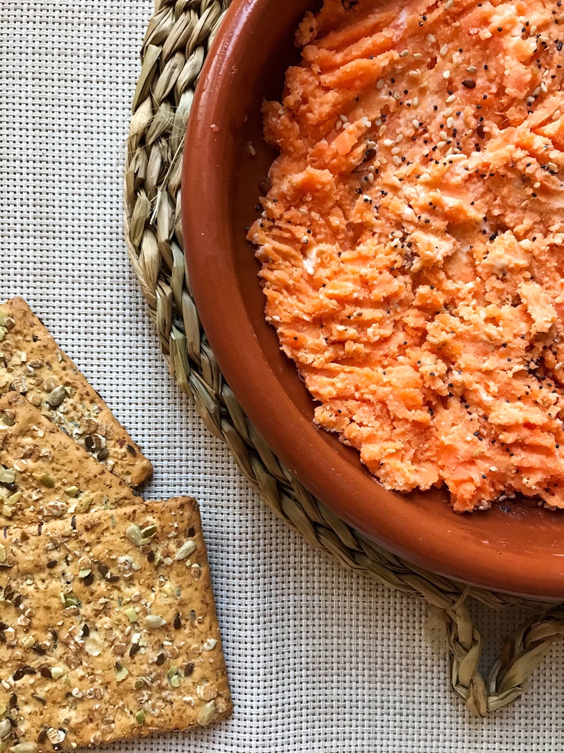 Paté de boniato y queso de cabra 