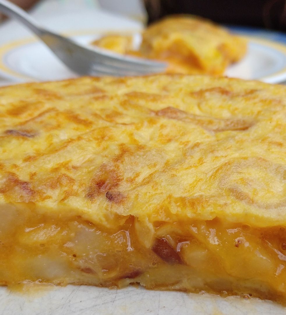 Tortilla de patatas con cebolla Tortilla de patatas con cebolla