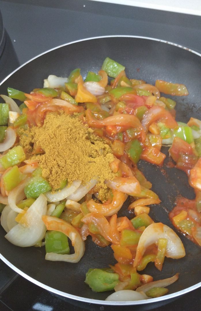 Arroz basmati con verduras al curry🍛 Paso 2 Arroz basmati con verduras al curry🍛 Paso 2