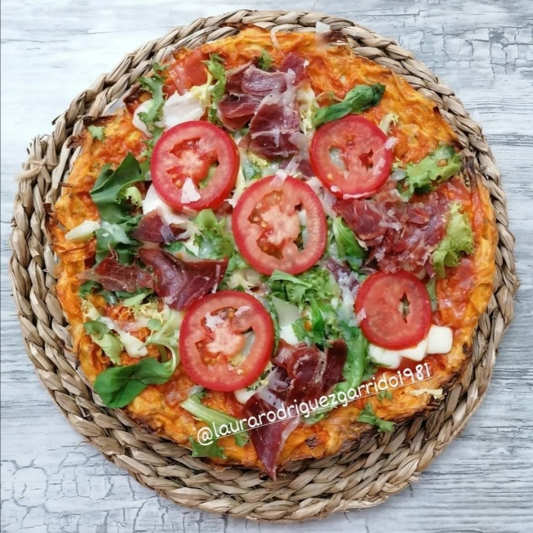 PIZZA CON BASE DE ZANAHORIA PIZZA CON BASE DE ZANAHORIA