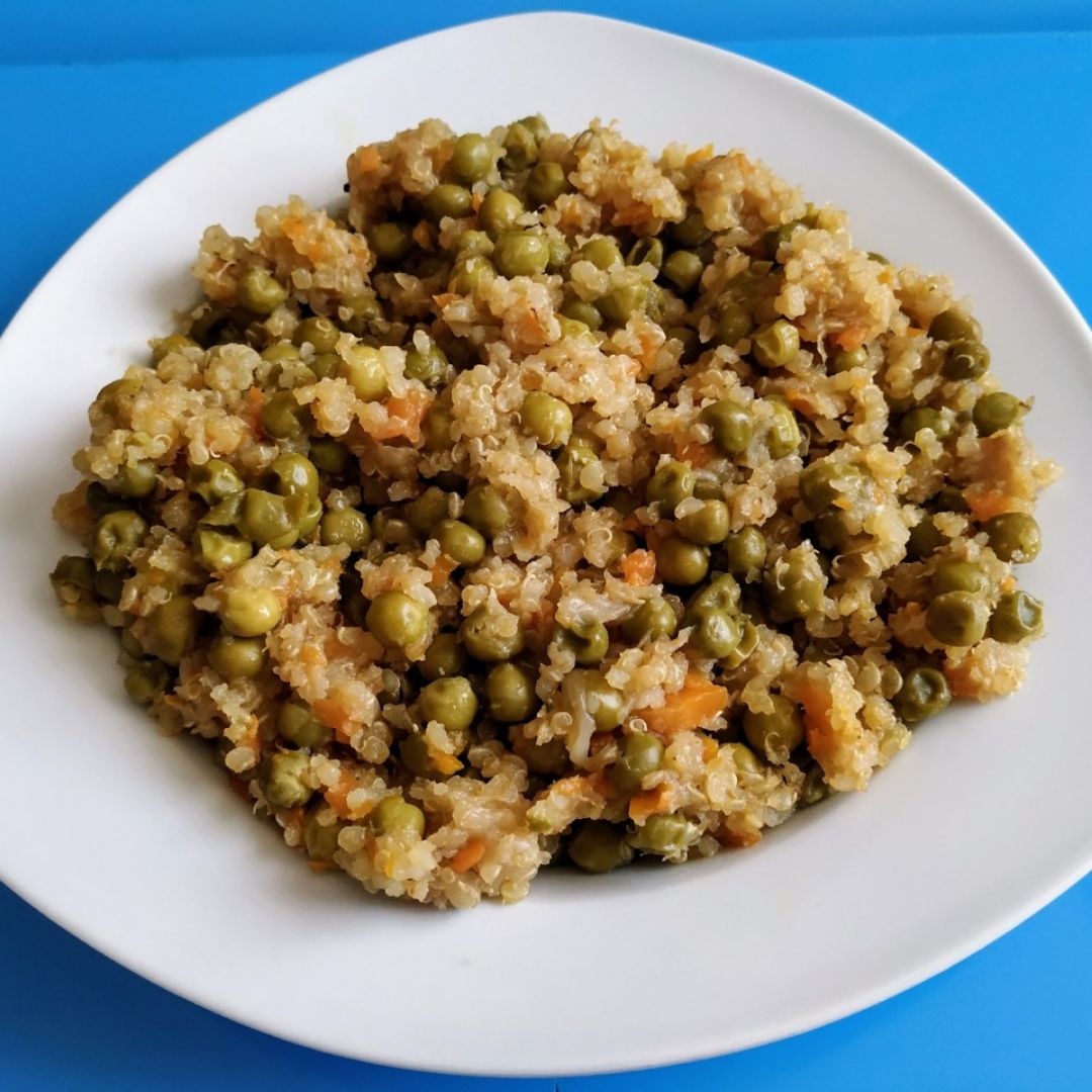 Guisantes con quinoa Guisantes con quinoa