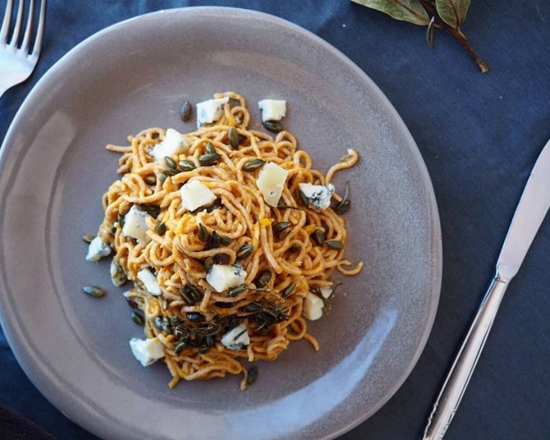 PASTA FRESCA CON SALSA DE CALABAZA Paso 8 PASTA FRESCA CON SALSA DE CALABAZA Paso 8
