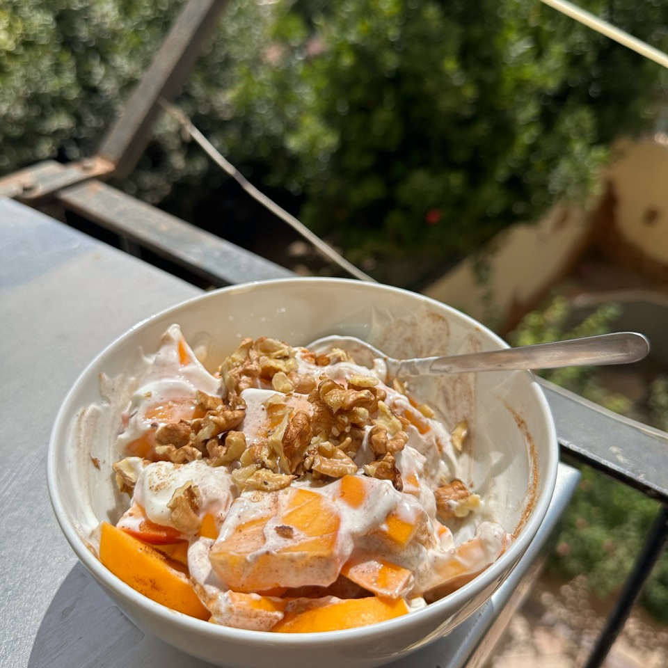 Queso fresco batido con melocotón Queso fresco batido con melocotón