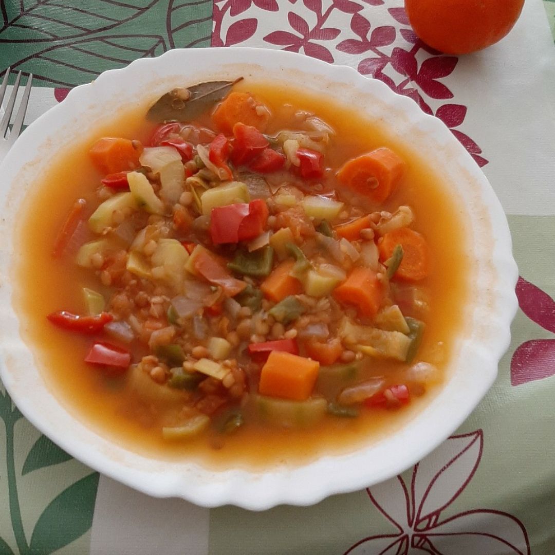 Lentejas con verduras Lentejas con verduras