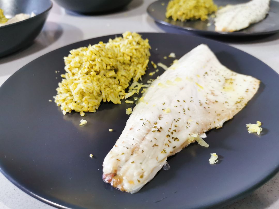 Lubina al pesto Lubina al pesto