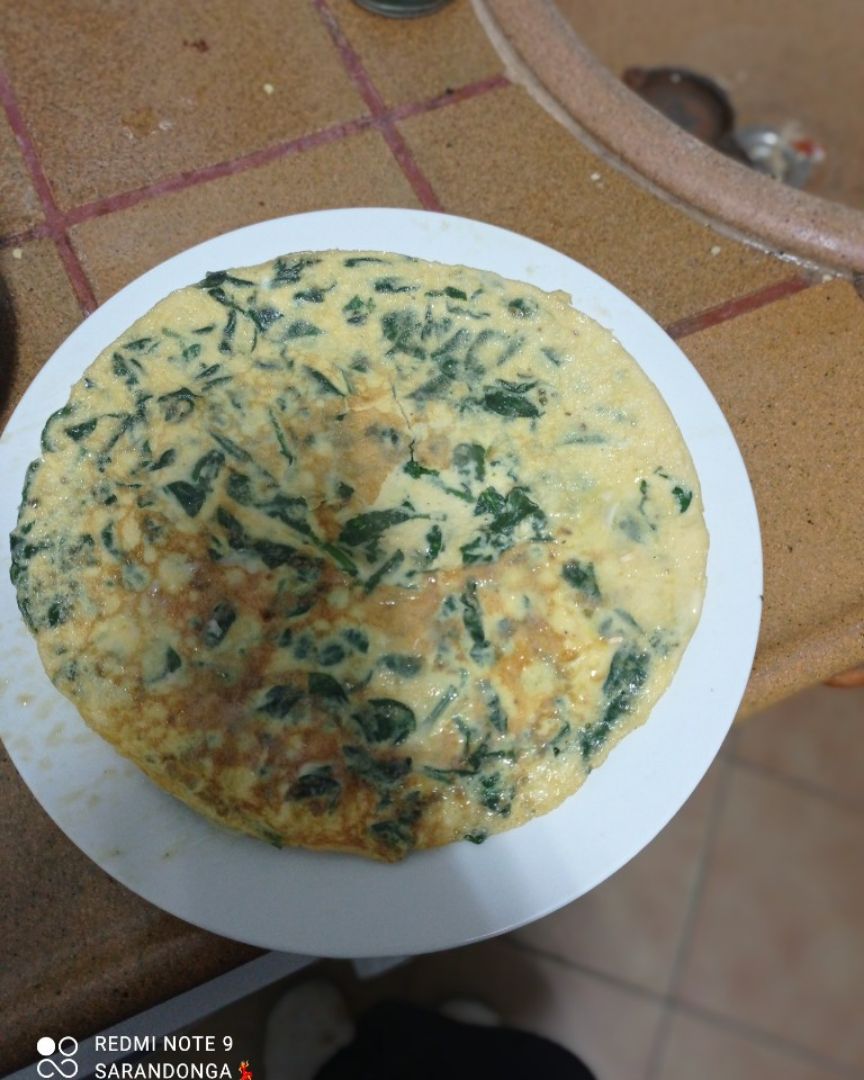 Tortilla de espinacas