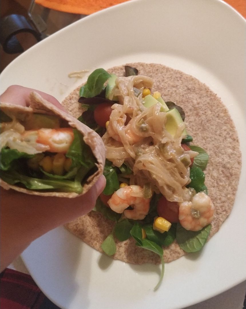 Tacos de langostinos Tacos de langostinos