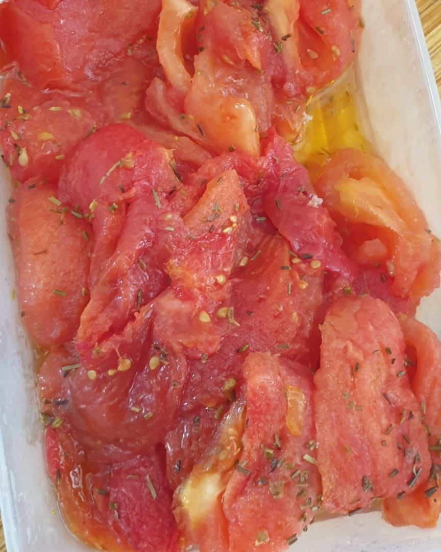 Tomates al horno con romero Tomates al horno con romero