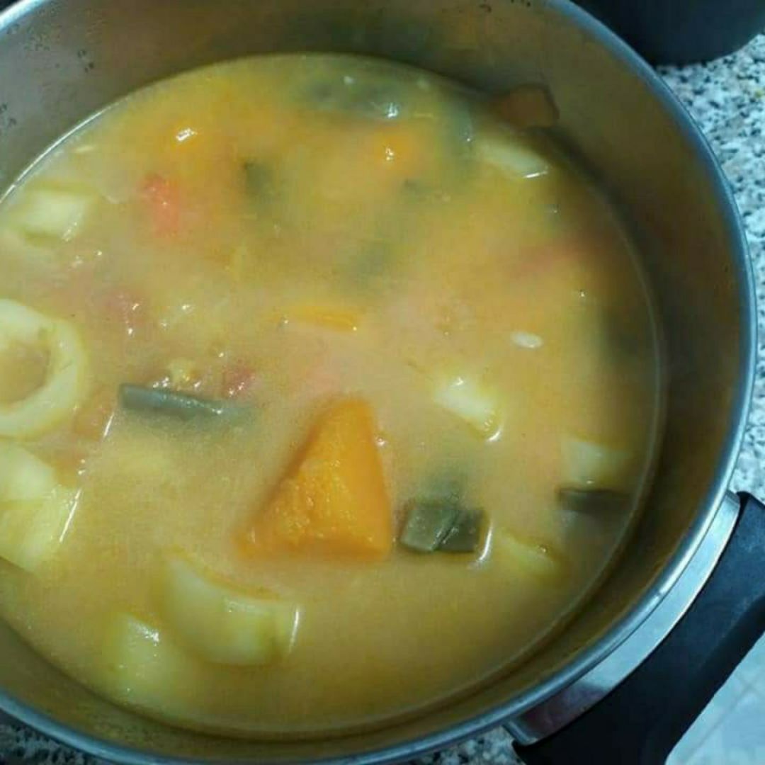 caldo de verduras Paso 1 caldo de verduras Paso 1