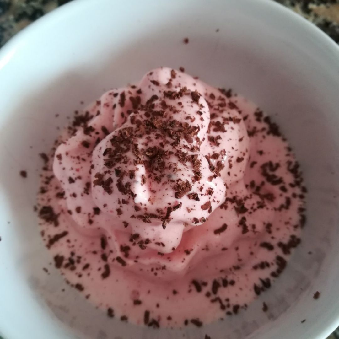 Helado de fresa y platano 🍓🍌 Paso 1