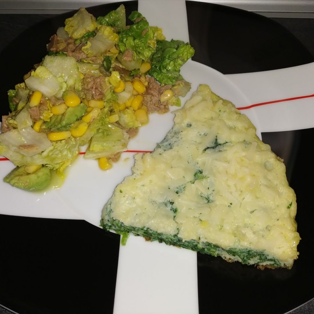 Tortilla de espinacas y queso. Paso 2 Tortilla de espinacas y queso. Paso 2