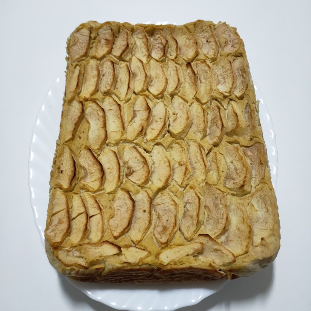 Tarta de manzana cremosa 