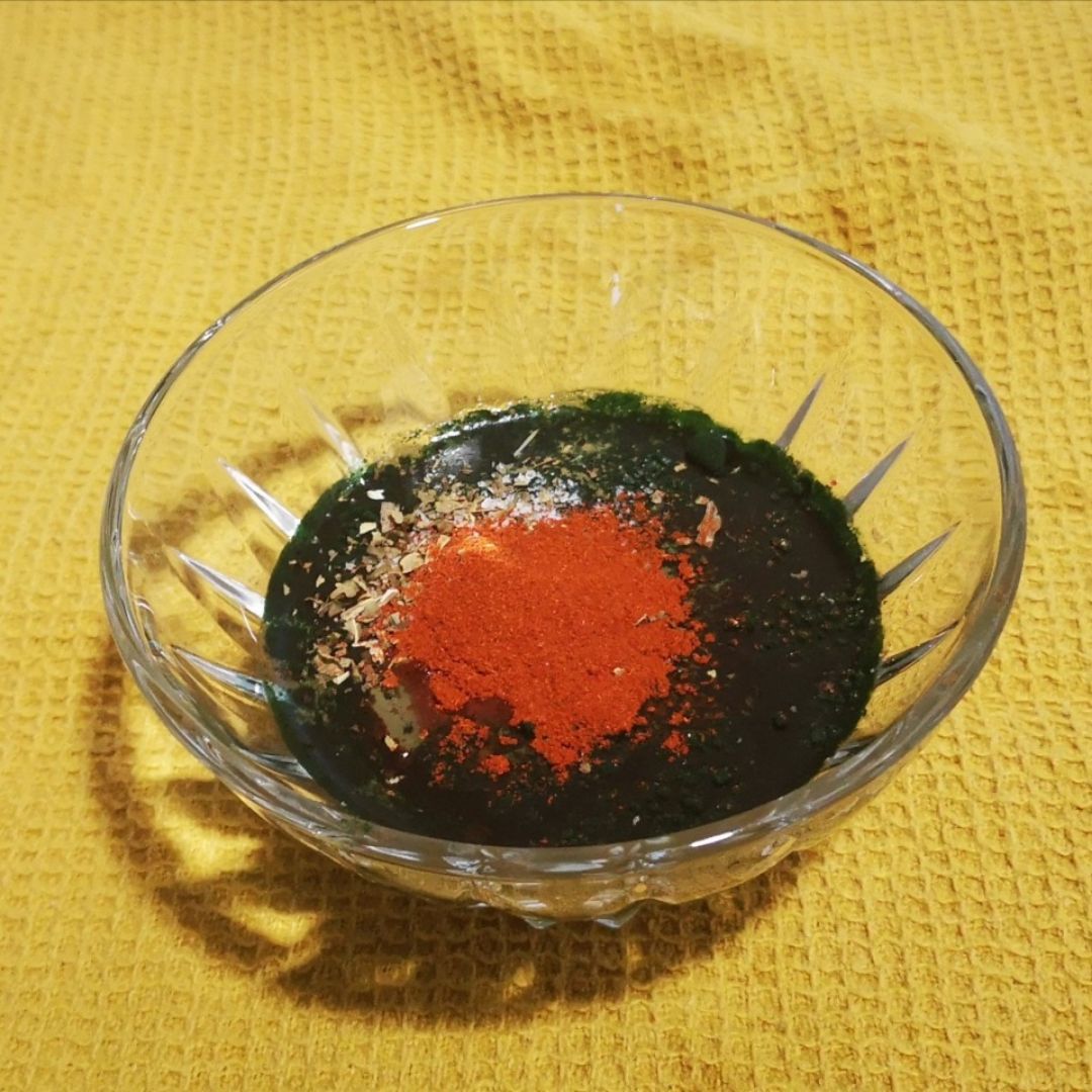 Tortilla de claras con especias y espirulina Paso 0 Tortilla de claras con especias y espirulina Paso 0