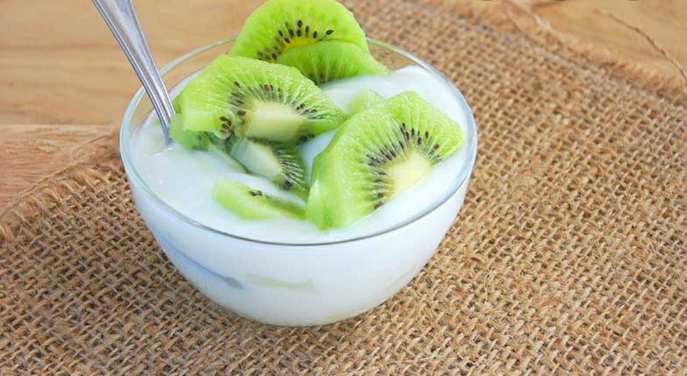 Yogur con kiwi Yogur con kiwi