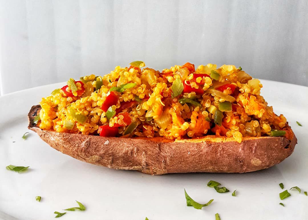 🌱🍠BONIATO ASADO CON QUINOA🍠🌱 Paso 1