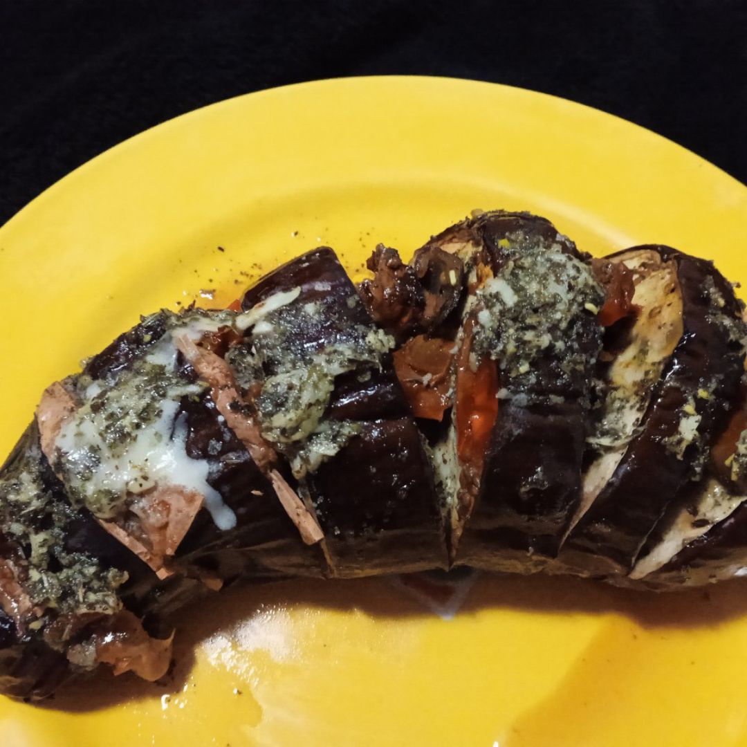 Berenjena al pesto Berenjena al pesto