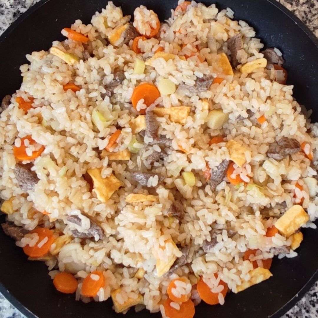 Arroz frito con ternera Arroz frito con ternera