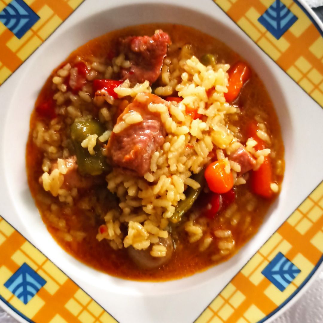 Arroz con pavo express Arroz con pavo express