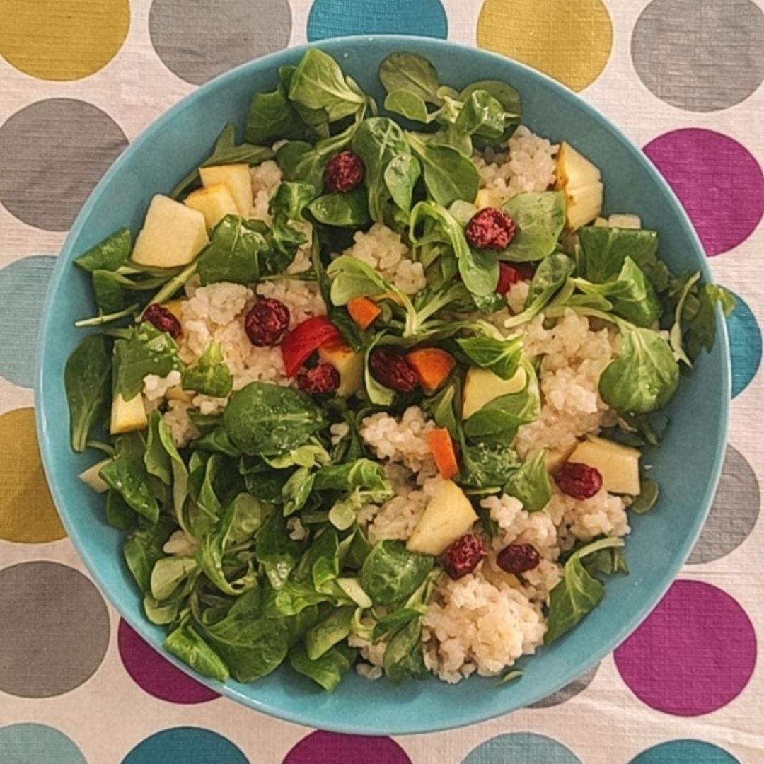 Ensalada de arroz integral